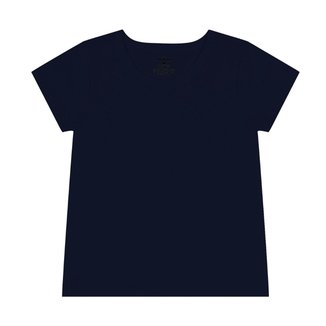 Blusa Básica Infantil Feminina Rovitex Kids Azul