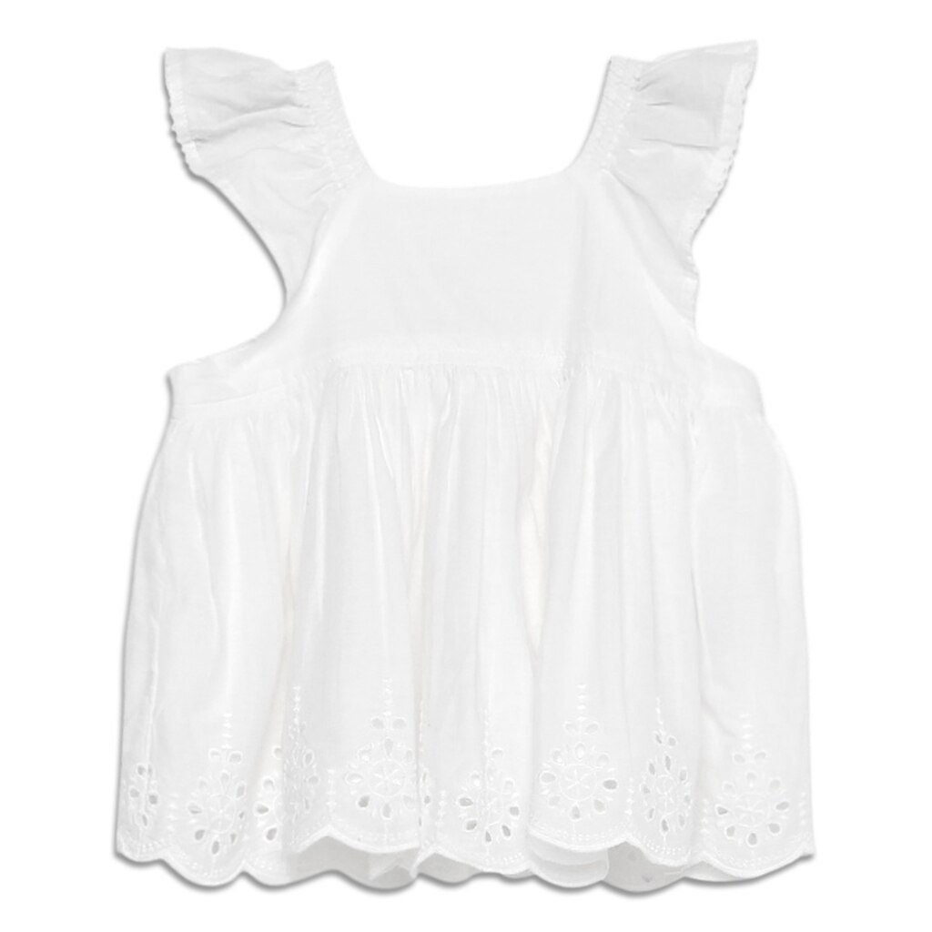 Blusa Bebê GAP Renda Babados Feminina