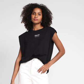 Blusa Colcci Bolsos Muscle Tee Feminina 