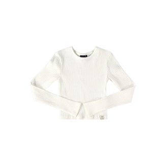 Blusa Cropped Básica em Ribana Canelada Juvenil Gloss