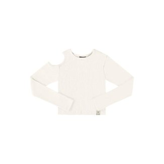 Blusa Cropped Básica em Ribaninha Juvenil Gloss