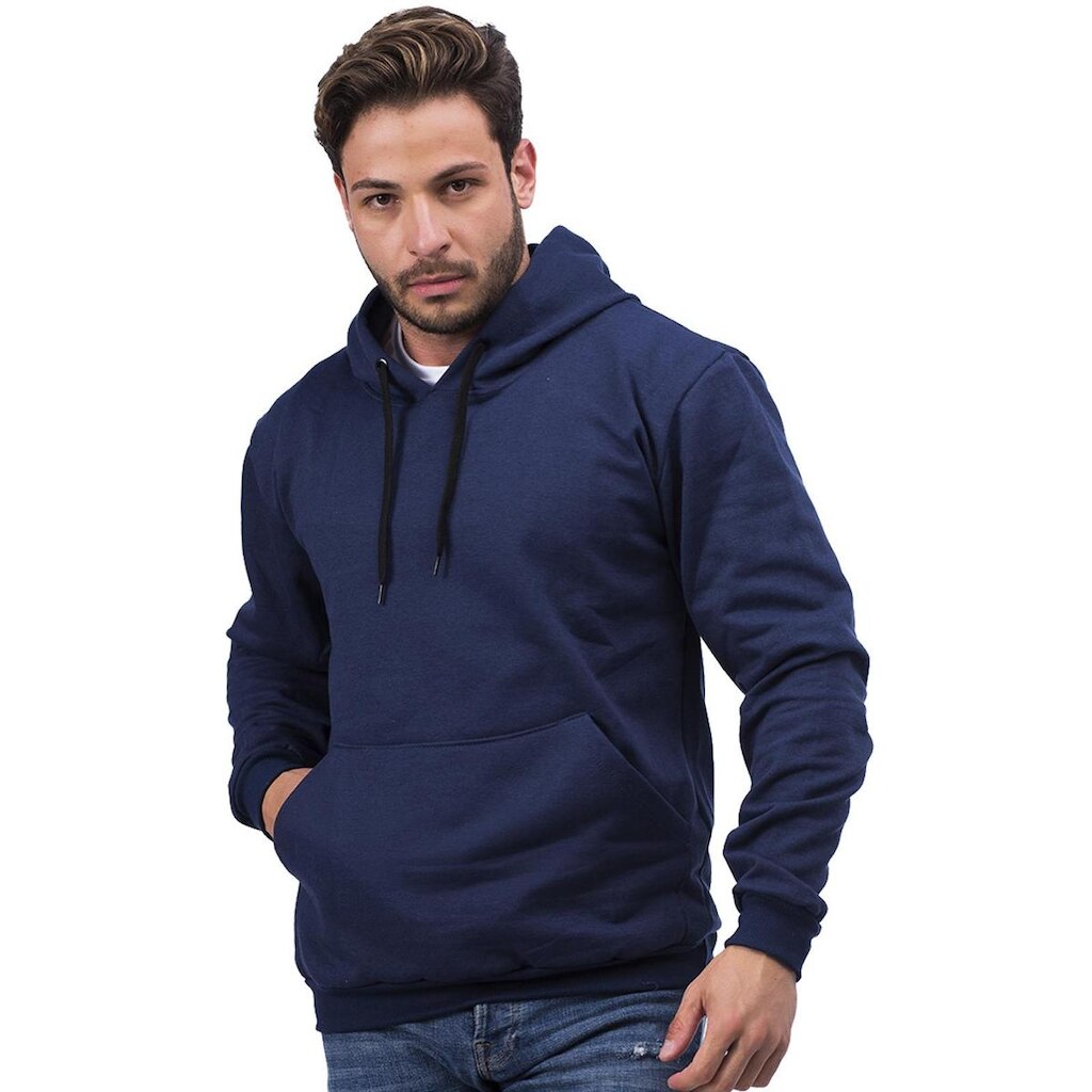 Blusa de Frio Moletom Masculino Canguru Liso Techmalhas Várias Cores