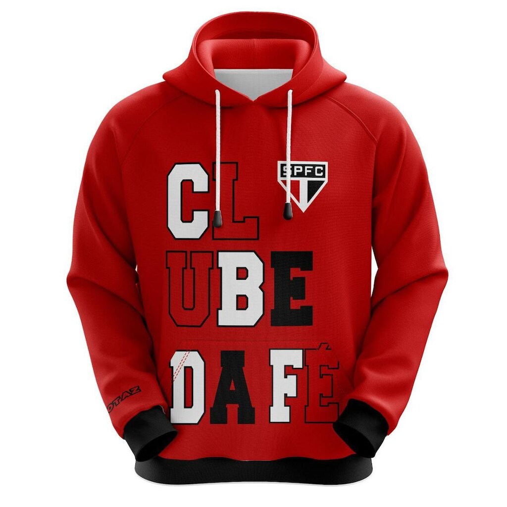 Blusa do São Paulo SPFC - Clube da Fé com Canguru - Oficial