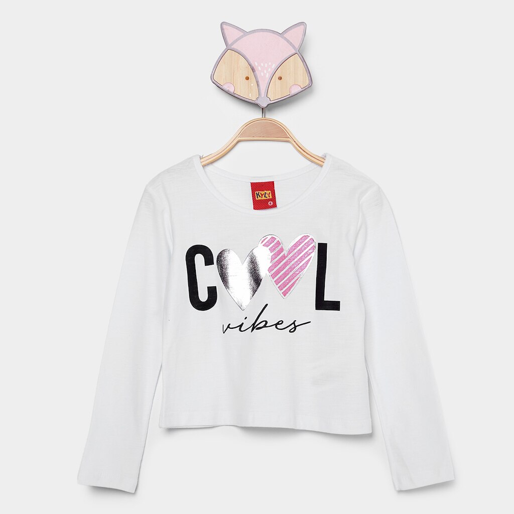 Blusa Infantil Kyly Cropped Menina