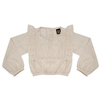 Blusa Infantil Look Jeans Viscolinho Bege - 06 - UNICA