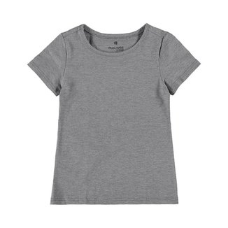 BLUSA MANGA CURTA BÁSICA COTTON  MALWEE KIDS REF:1000086762 12/16