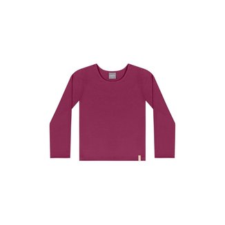 Blusa Manga Longa Básica para Menina Quimby