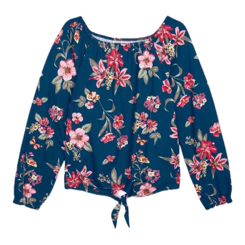 Blusa Manga Longa Malha Menina Marisol