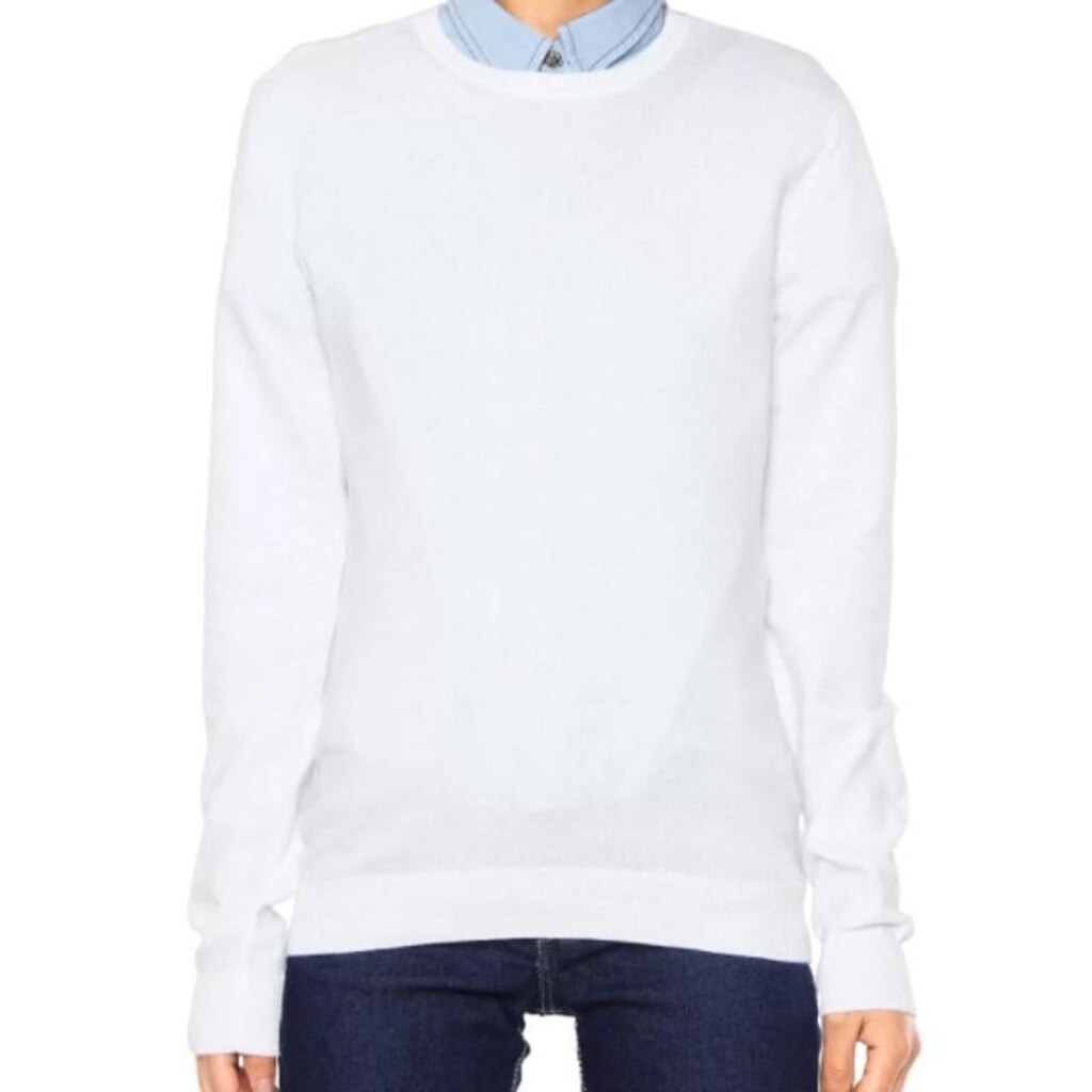 Blusa manga longa tricot decote redondo Malwee