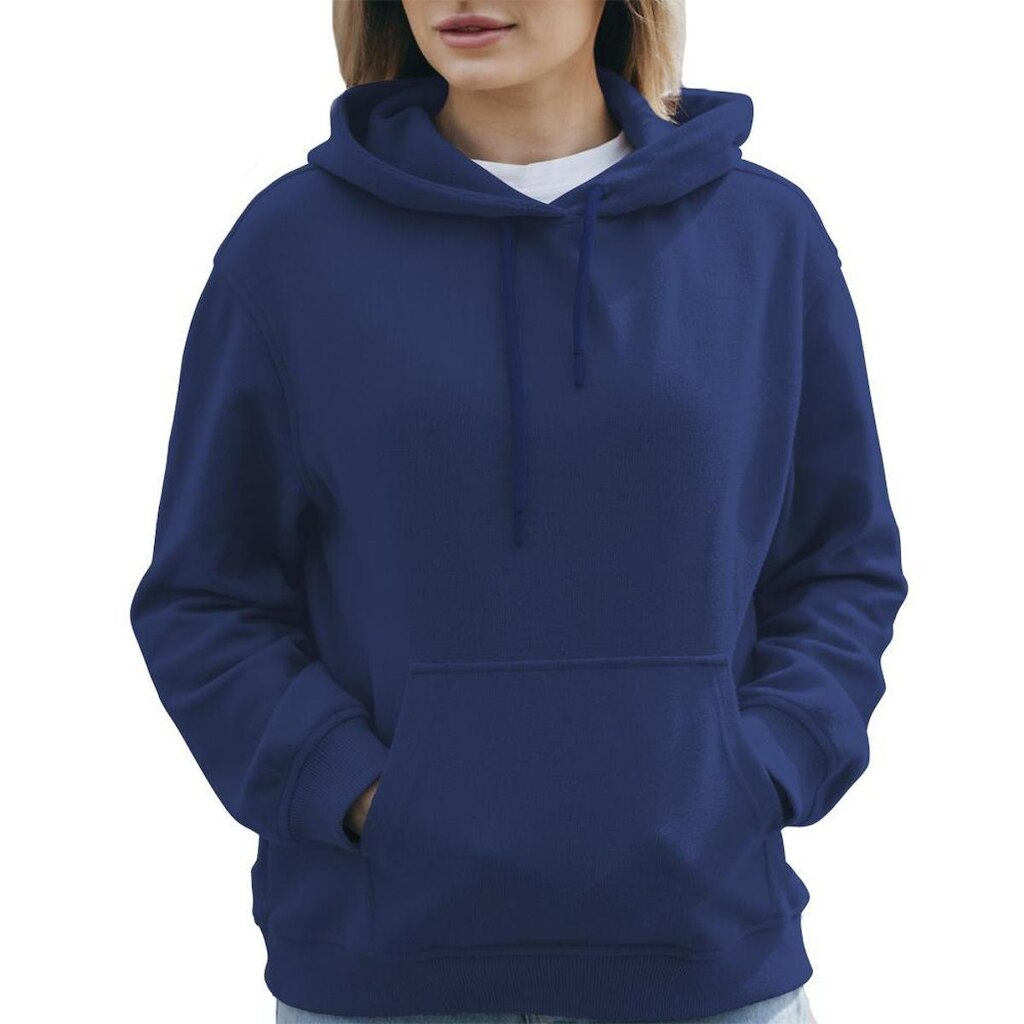 Blusa Moletom Canguru com Capuz Liso Feminino Juvenil