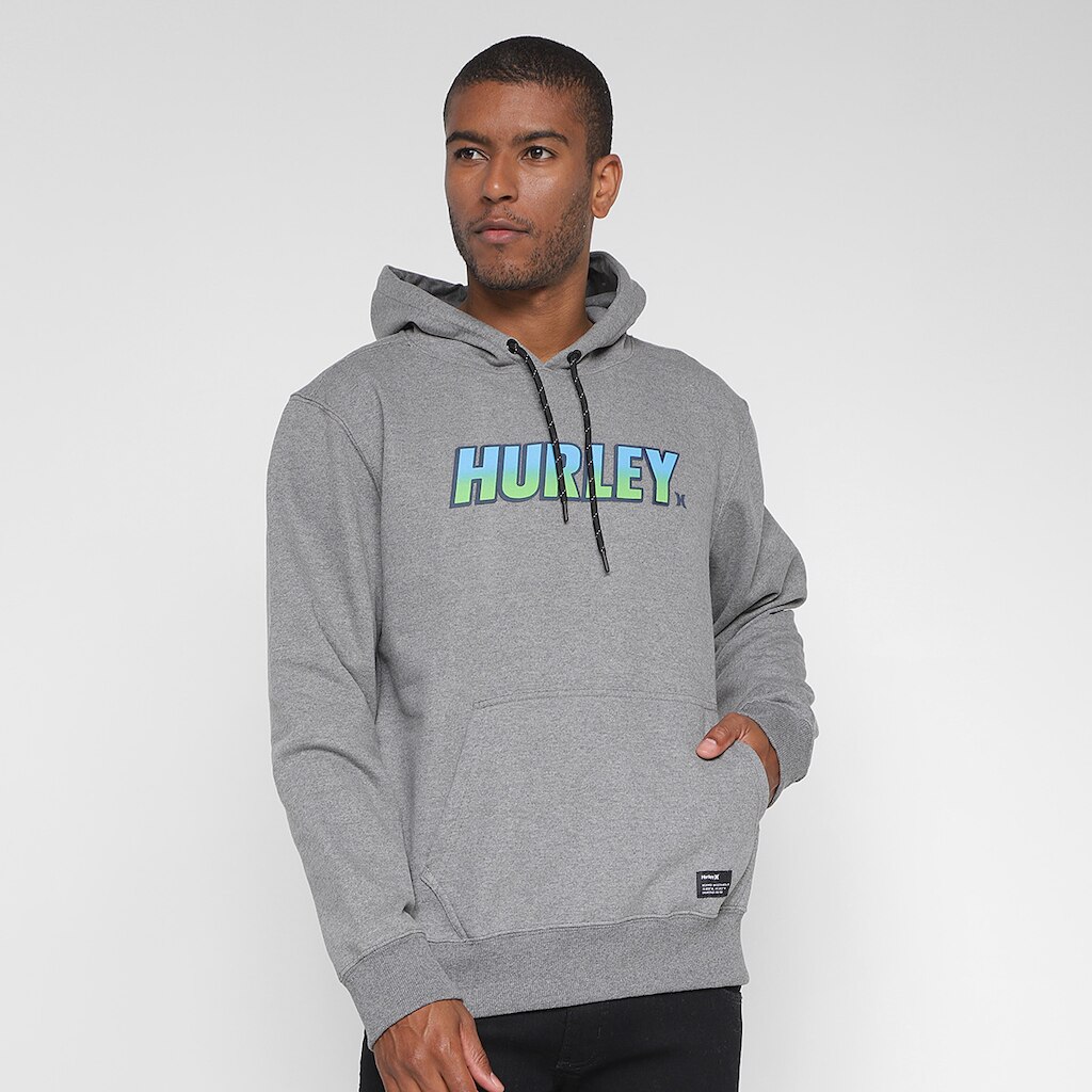 Blusa Moletom Hurley Fastlane Com Capuz Masculina