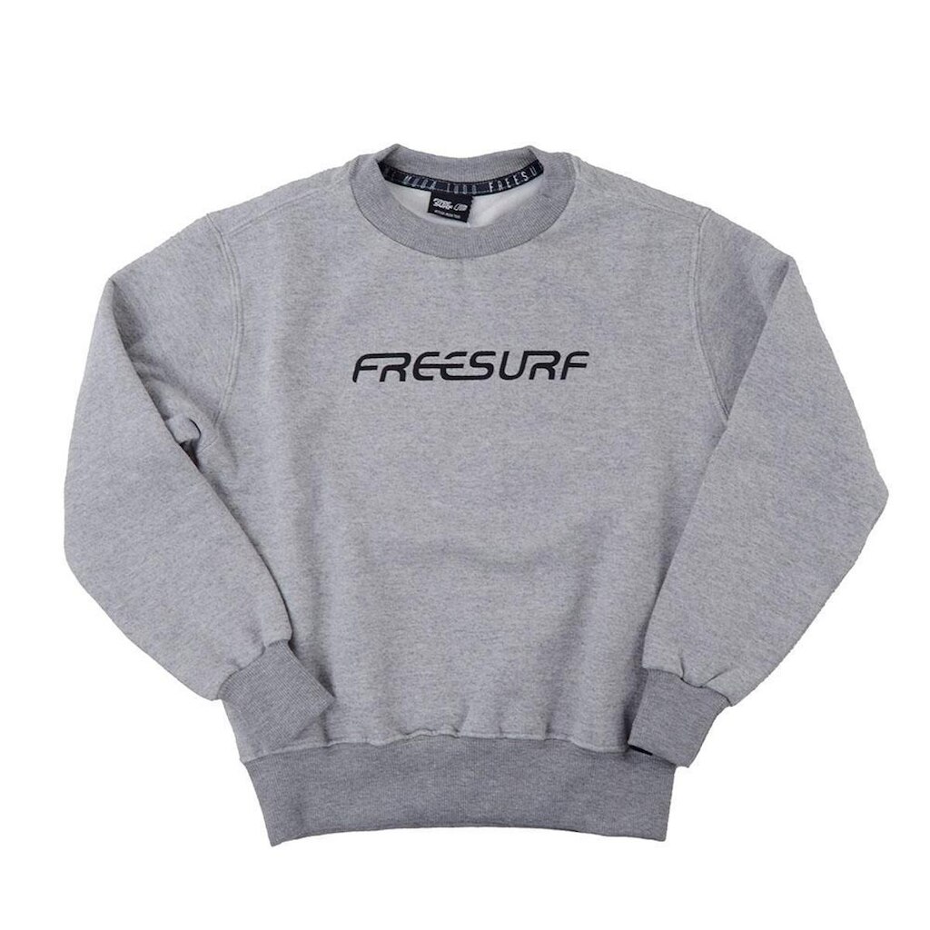 Blusa Moletom Infantil Freesurf Cinza Mescla - 13100