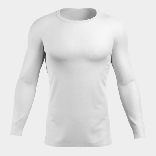 Blusa Térmica Kit com 3 Camisas UV Masculina Segunda Pele Manga Longa Poliéster - Sortido - P - Branco Menor preço em Blusa Térmica Kit com 3 Camisas UV Masculina Segunda Pele Manga Longa Poliéster - Sortido - P - Branco