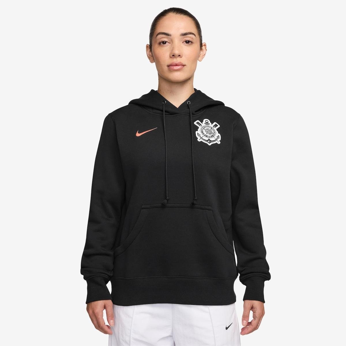 Blusão Nike Sportswear Corinthians Fleece Feminino Menor preço em Blusão Nike Sportswear Corinthians Fleece Feminino