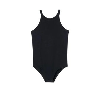 Body Básico Infantil Hering Preto