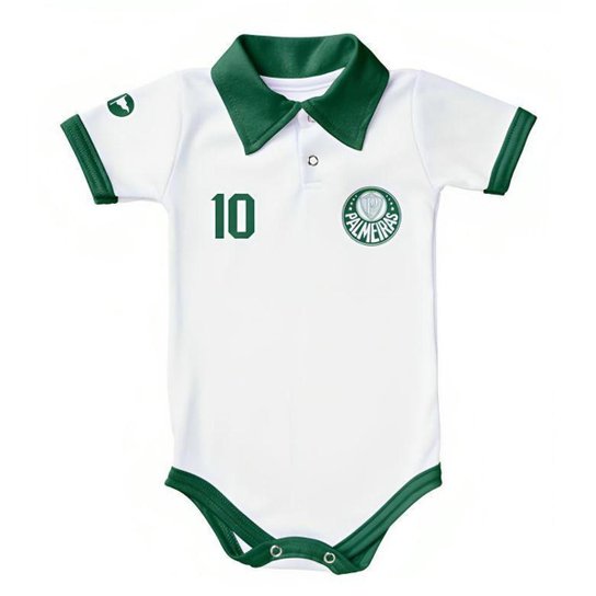 Body Bori Bebê Infantil Palmeiras Camisa Polo Oficial Torcida Baby