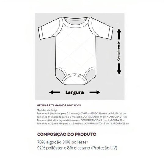 Body Bori Bebê Infantil Palmeiras Camisa Polo Oficial Torcida Baby