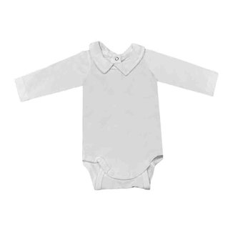 Body Hering Kids Bebê Menino Manga Longa Branco