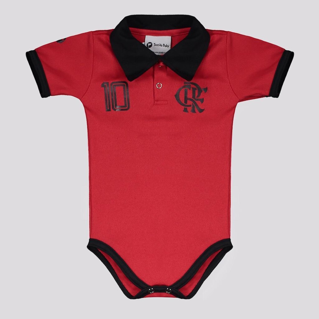 Body Polo Flamengo Rubro Negro