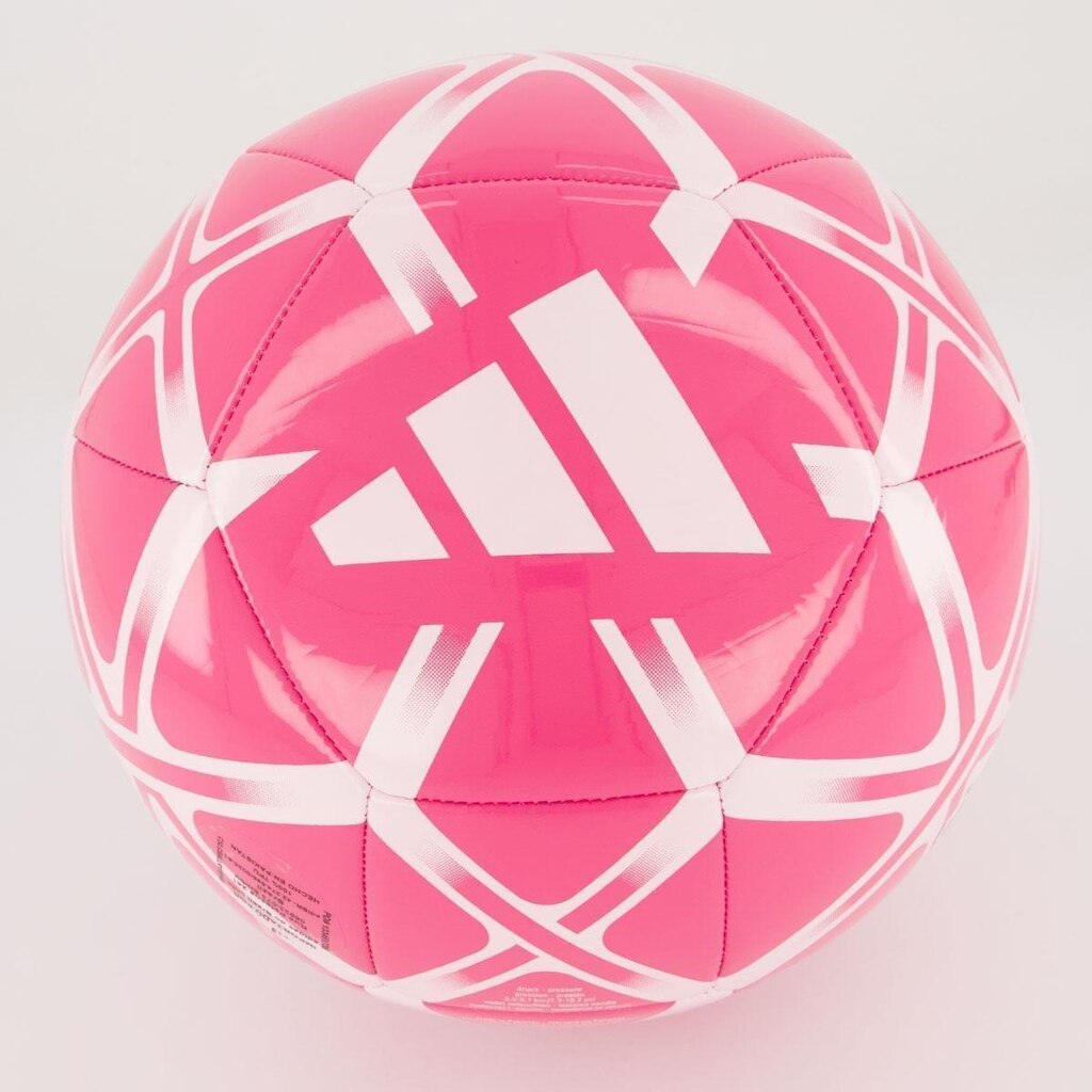 Bola Adidas Starlancer Campo Rosa e Branca