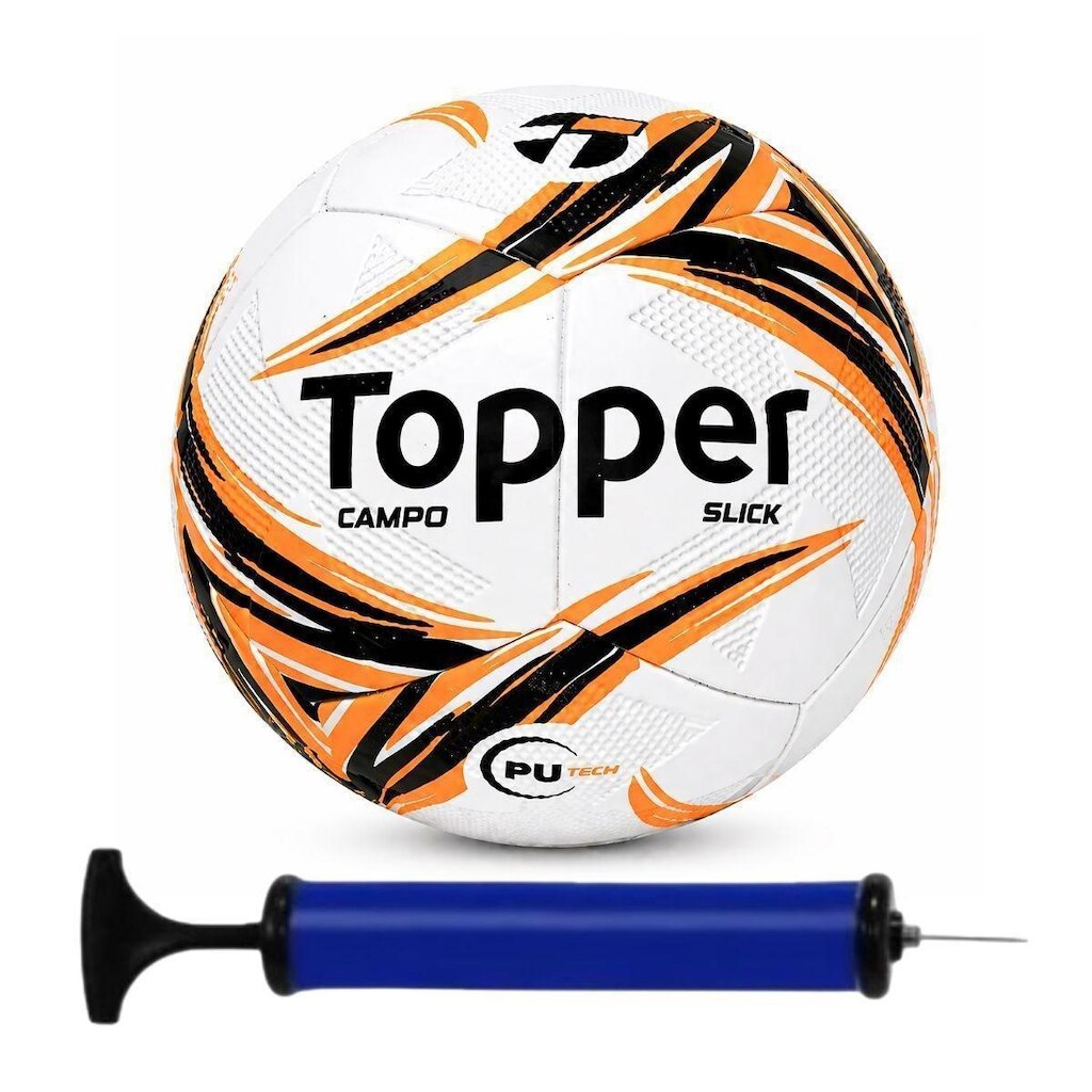 Bola Campo Topper Slick II e Bomba De Ar