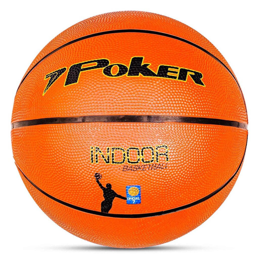 Bola De Basquete Indoor 7.0 Original Poker Laranja 8 Gomos