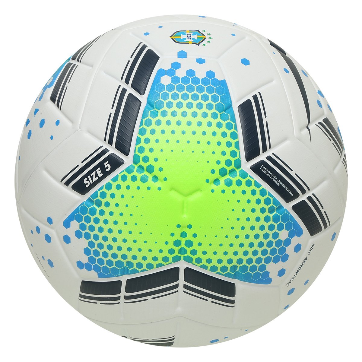 Bola de Futebol Campo Nike Merlin CBF Branco e Verde Clube Netshoes Bola de Futebol Campo Nike Merlin CBF Branco e Verde Clube Netshoes
