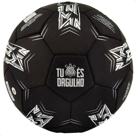 Bola de Futebol Campo Sportcom Corinthians Estádios Preto