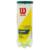 Bola De Tênis Wilson Championship Reg Duty Tubo Com 03 Bolas - Amarelo