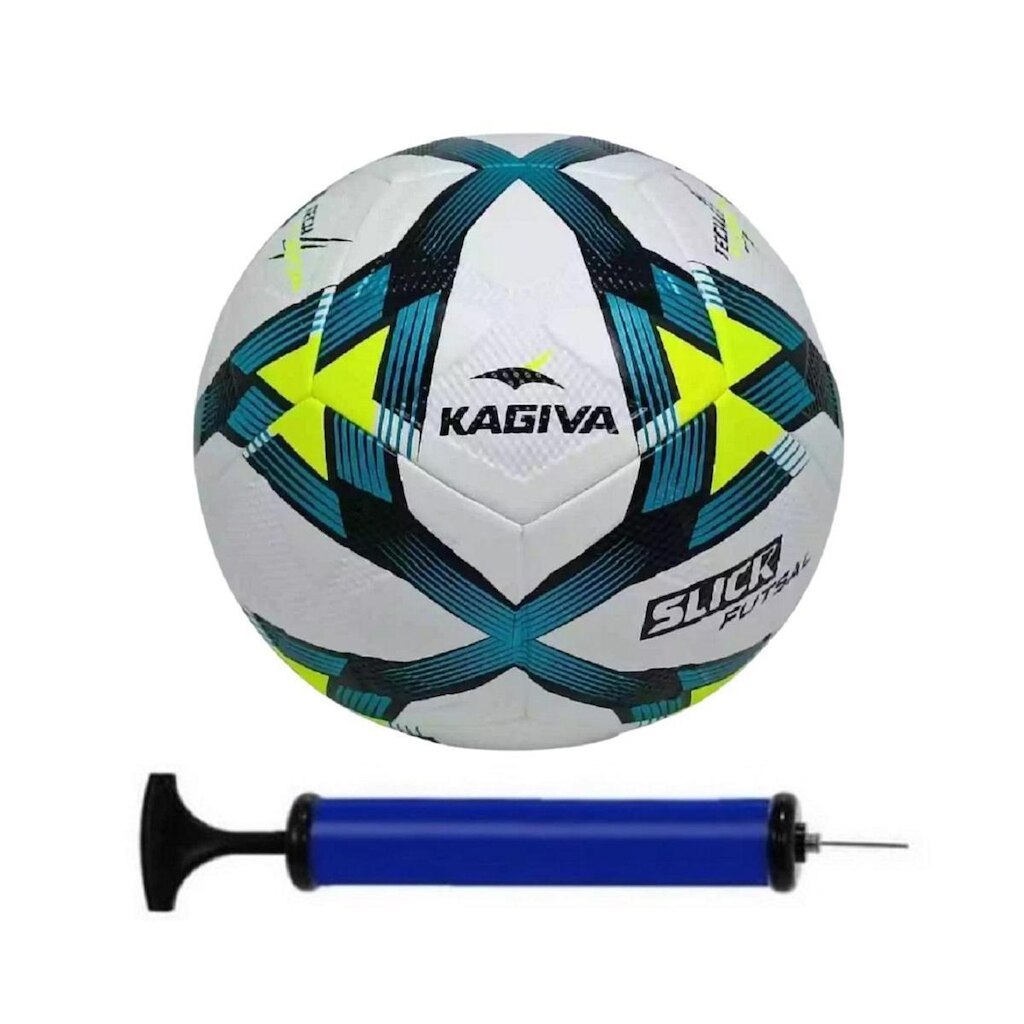 BOLA FUTSAL KAGIVA SLICK OFICIAL MAIS BOMBA DE AR