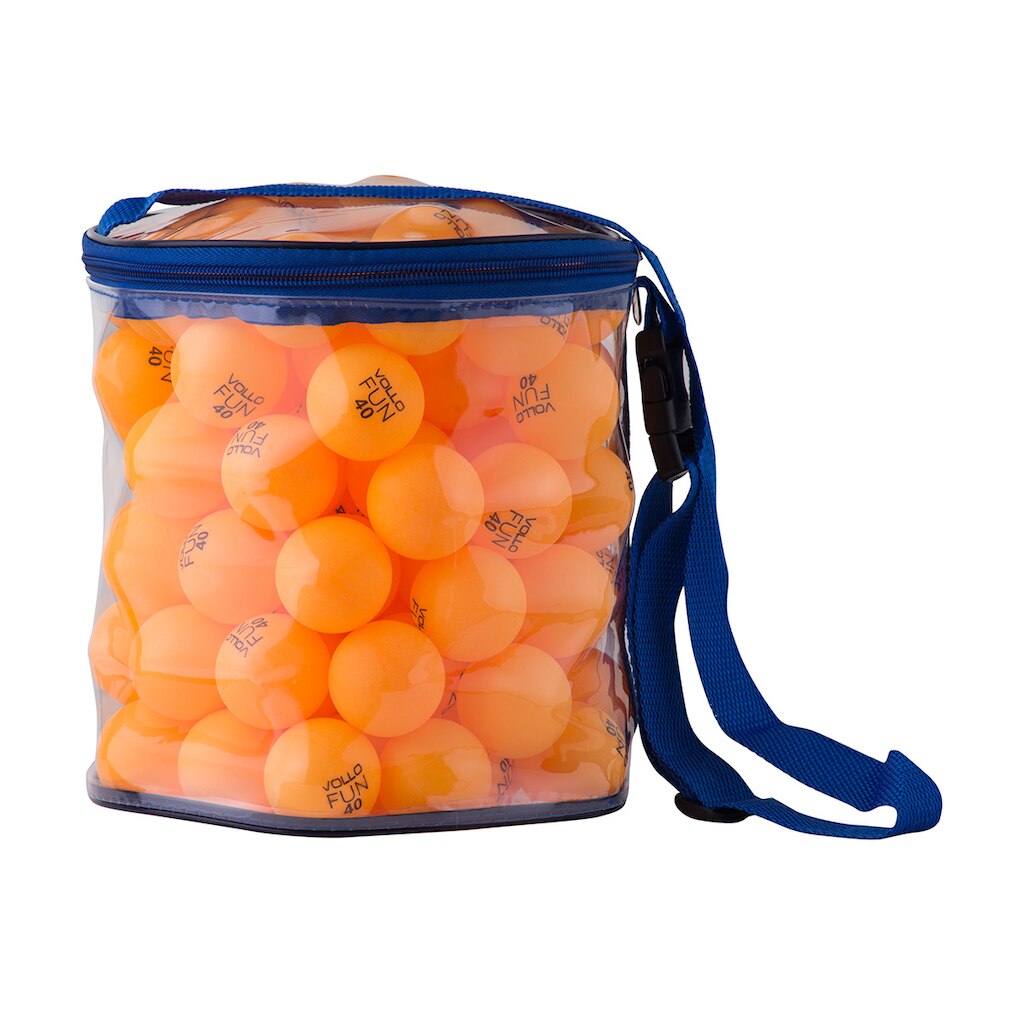 Bola Tênis Mesa De PVC Vollo Laranja Pote C/ 100 Unid.