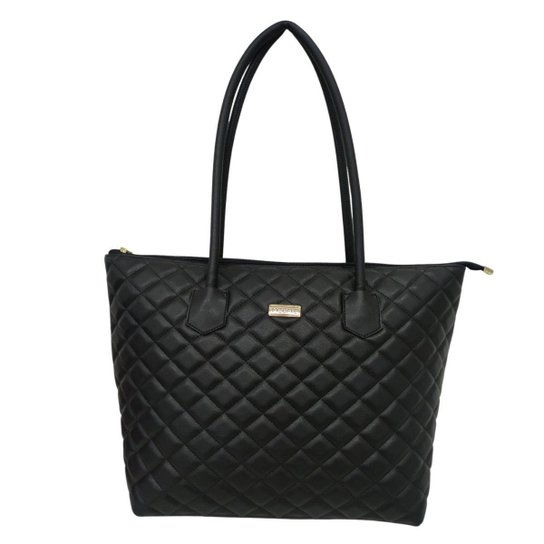 Bolsa Tote Modare Alça Dupla Feminina - Preto Menor preço em Bolsa Tote Modare Alça Dupla Feminina - Preto
