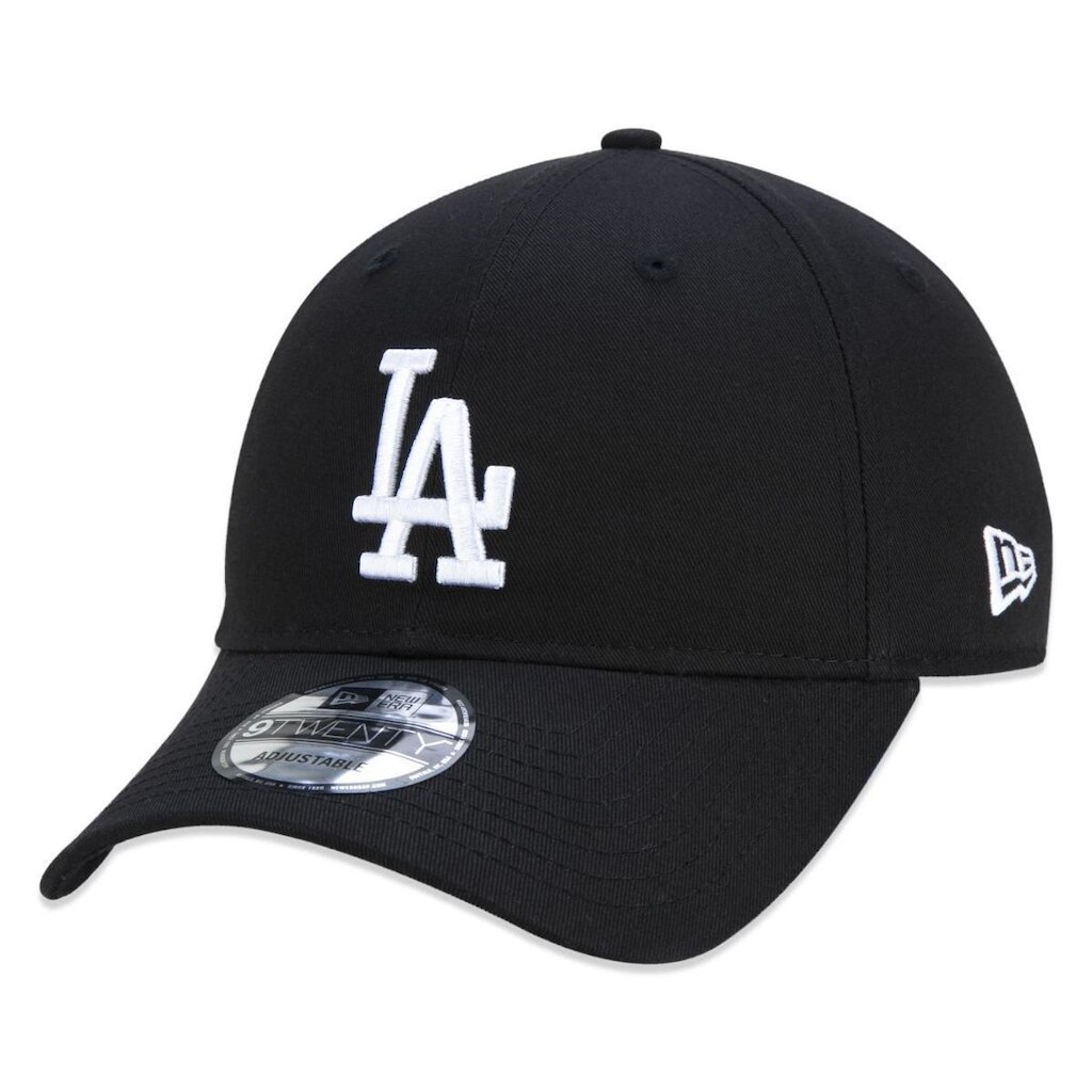BONE 9TWENTY MLB LOS ANGELES DODGERS ABA CURVA PRETO STRAPBACK PRETO NEW ERA