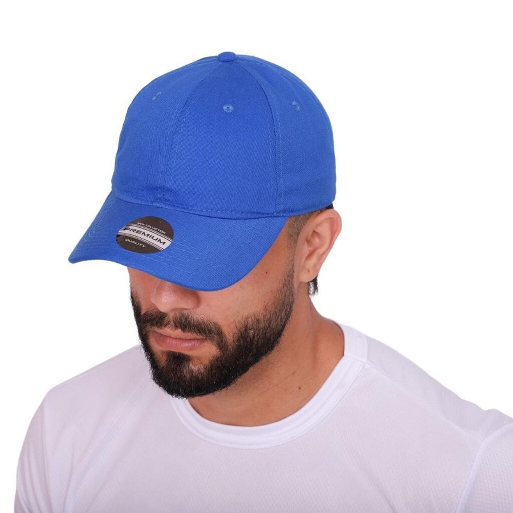 Boné Aba Curva Curvada Resina Premium Liso Masculino Dad Hat Strapback Ajustável Fitão