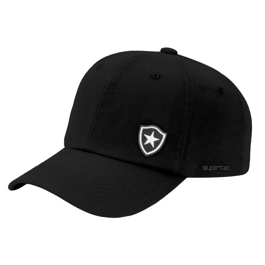 Boné Botafogo Bordado Licenciado Aba Curva Preto