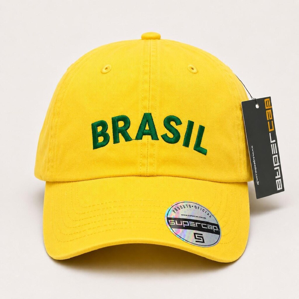 Boné Brasil SuperCap Aba Curva Símbolo Bordado - Masculino