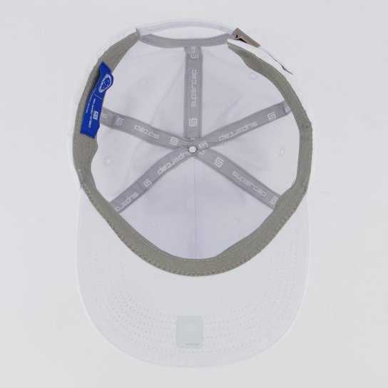 Boné Cruzeiro 6 Gomos Branco