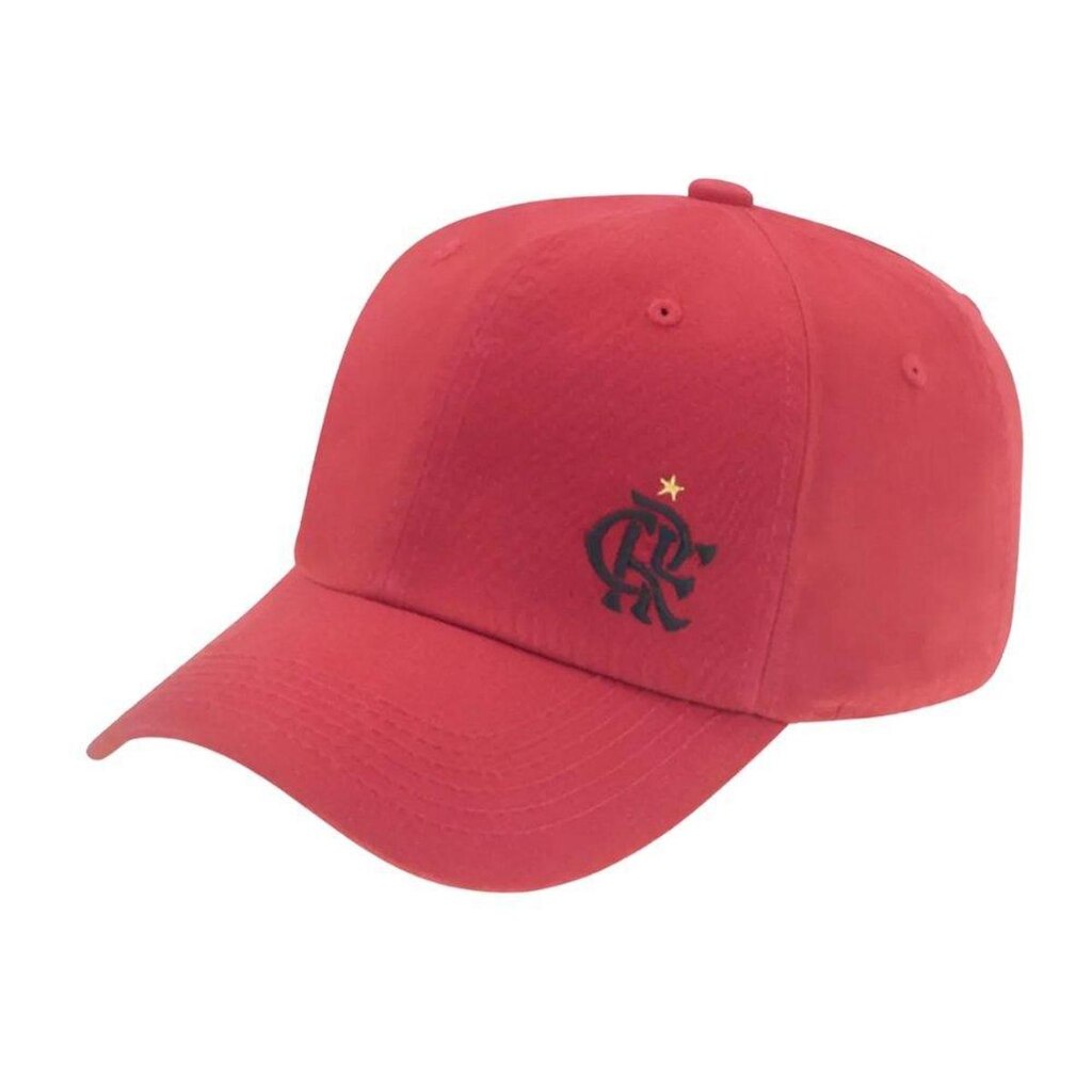 Boné Flamengo Aba Curva Bordado Strapback Oficial Licenciado Supercap
