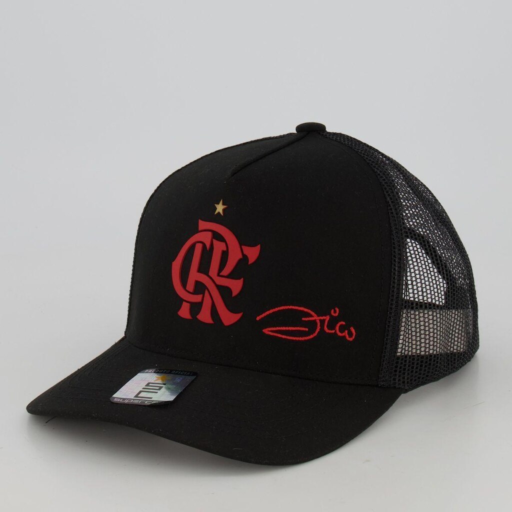 Boné Flamengo Zico Preto