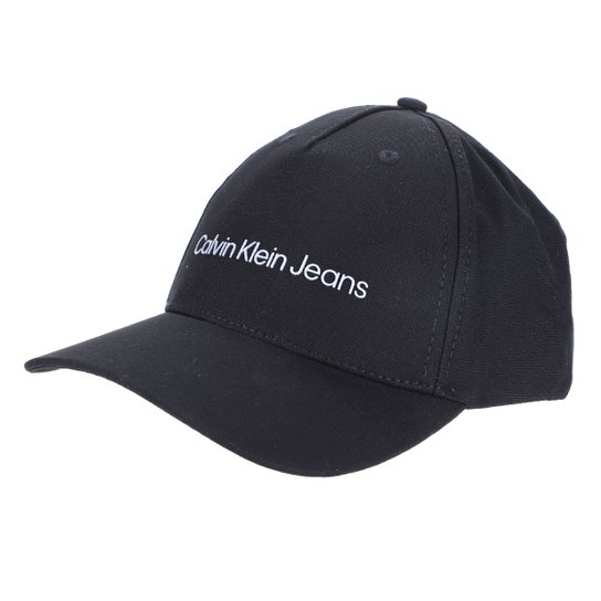 Boné Infantil Calvin Klein Aba Curva Sarja Logo Masculino - Preto Menor preço em Boné Infantil Calvin Klein Aba Curva Sarja Logo Masculino - Preto