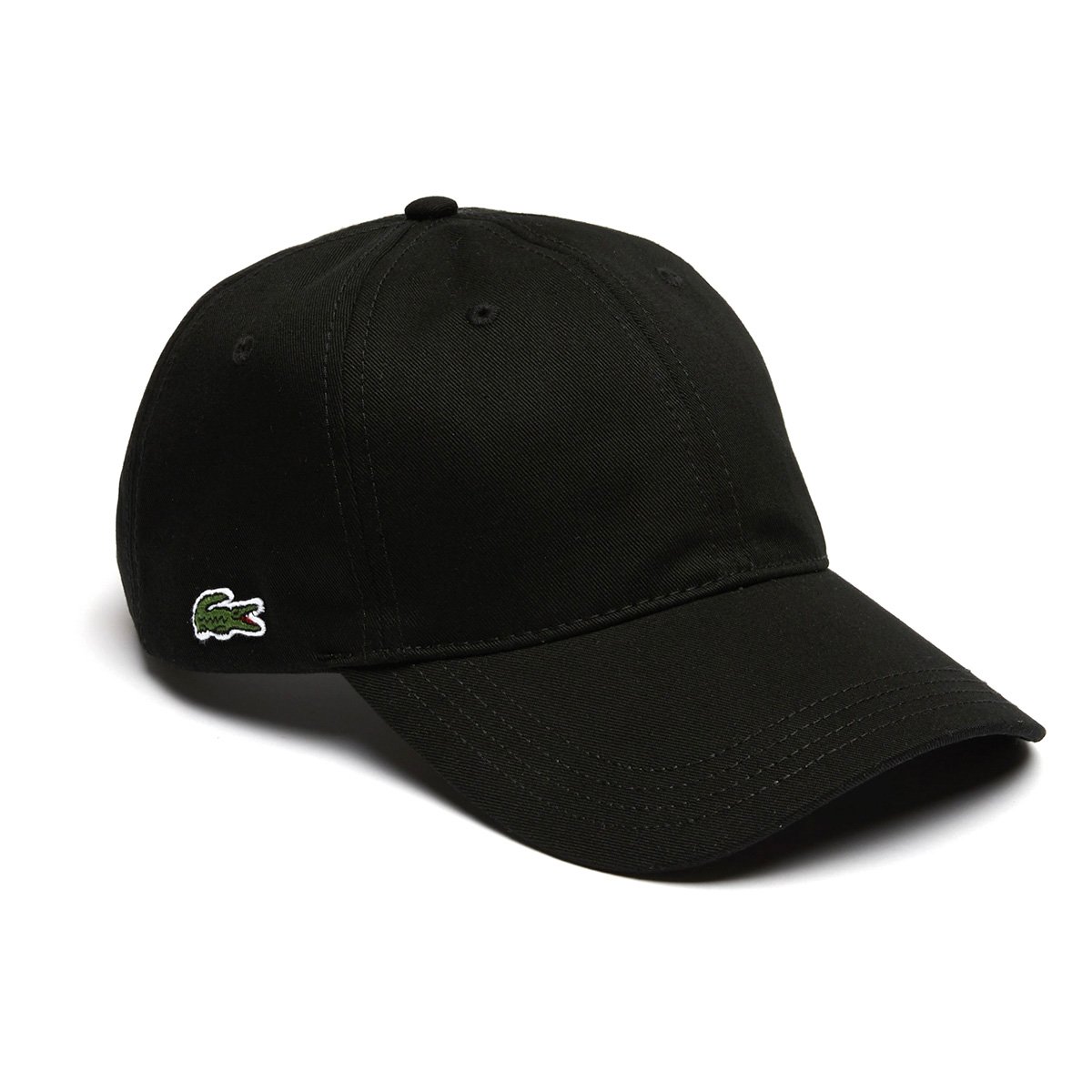 Boné Lacoste Aba Curva Strapback Masculino - Preto | Clube Netshoes
