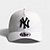 Boné New era 9Forty Aframe Snapback Aba Curva MLB New York Yankees Strapback - Branco