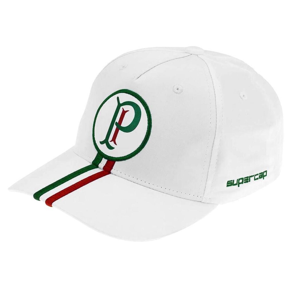 Boné Palmeiras Patch Silk e Bordado Listras MicroSatim