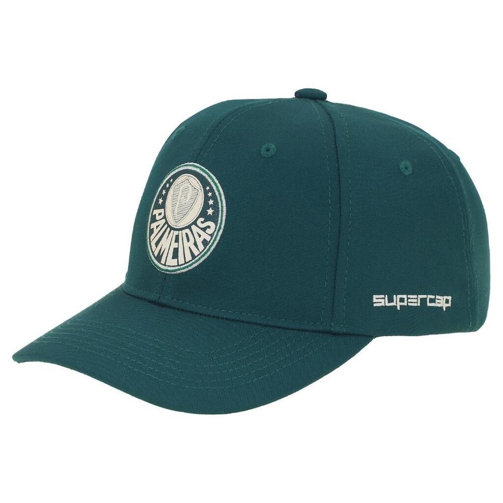 Boné Palmeiras SuperCap Aba Curva Símbolo Escuro Bordado Oficial
