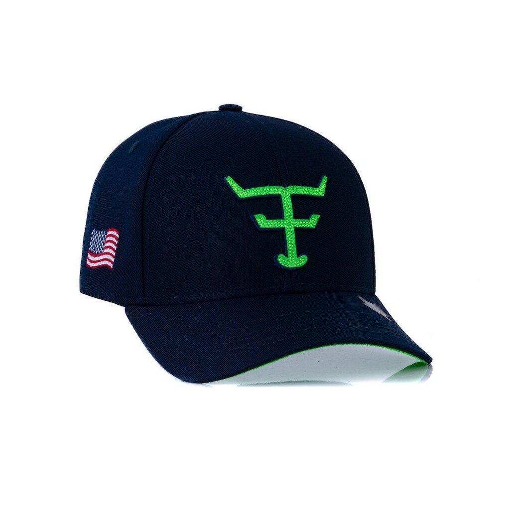 BONE TEXAS FARM - NEW TEXAS - TF672 - PRETO/ VERDE NEON Único
