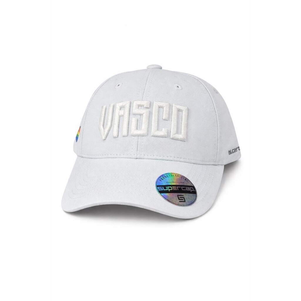 Boné Vasco Da Gama Bordado Frontal Supercap Branco