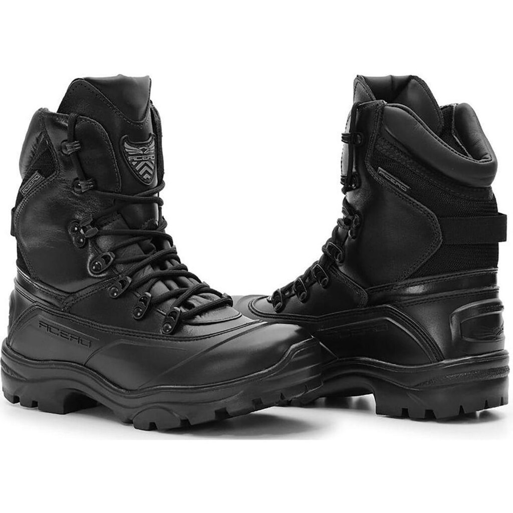 Bota Acero Tiger Pró Coturno Em Couro Animal Legitimo