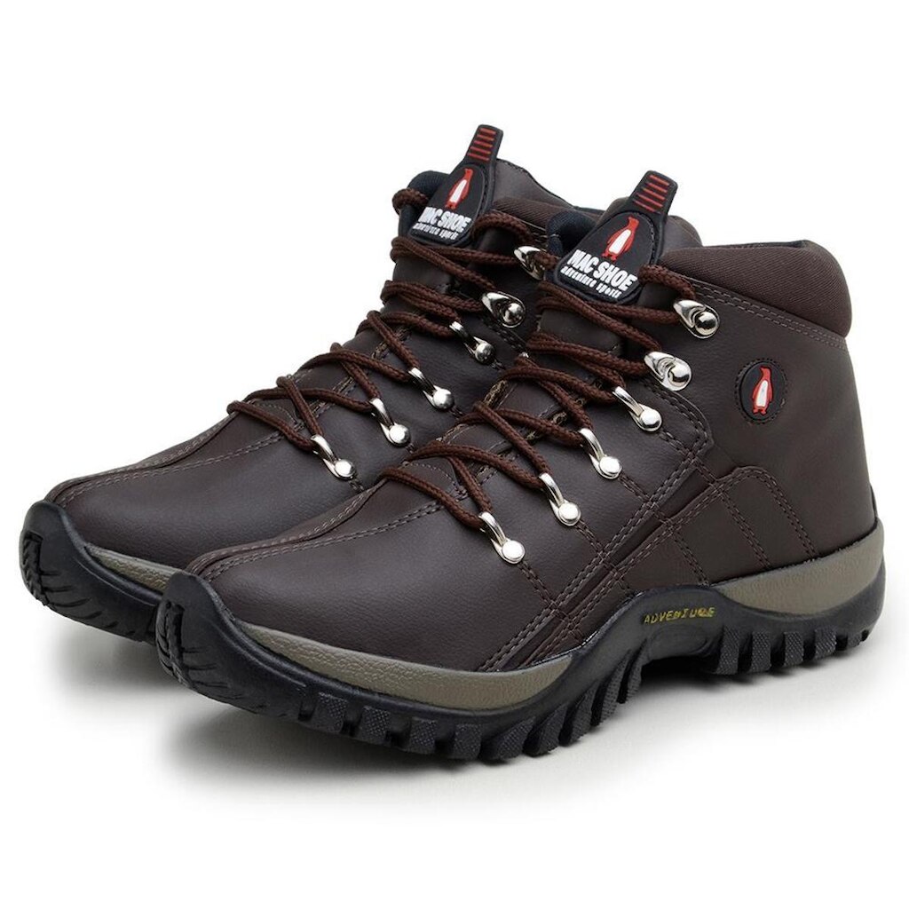 Bota Adventure em Couro Marrom Masculina
