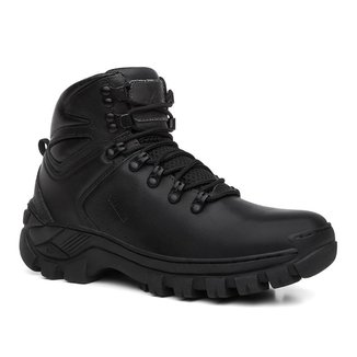 Bota Cano Curto Masculina em Couro Legítimo Coturno Curto Adventure Trekking e Trilhas Arizona