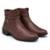 Bota Coturno Cano Curto Schiareli 11300 - Marrom Claro